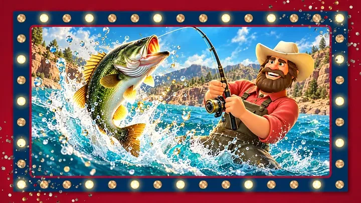 Ilustración inspirada en Big Bass Splash