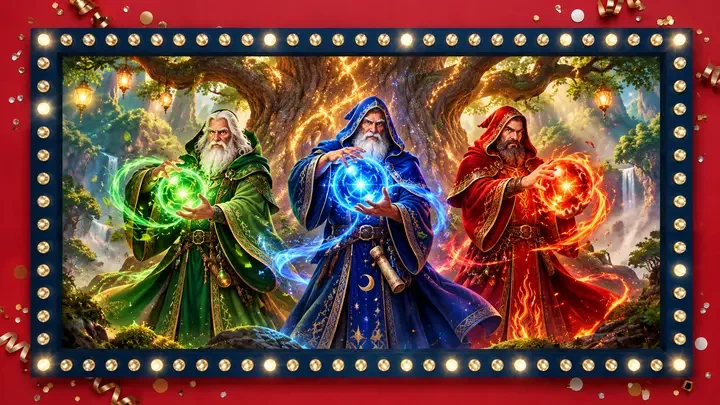 Ilustración inspirada en Mega Fire Blaze: 3 Wizards